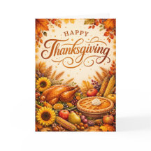 Joyeux Thanksgiving - Carte personnalisable
