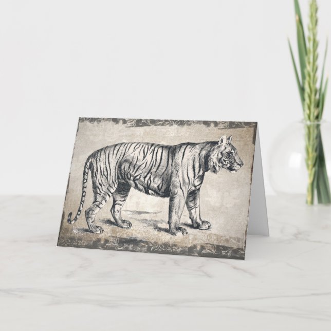 Joyeux Tigre d'Anniversaire, Petit ami Carte d'Ann (Devant)