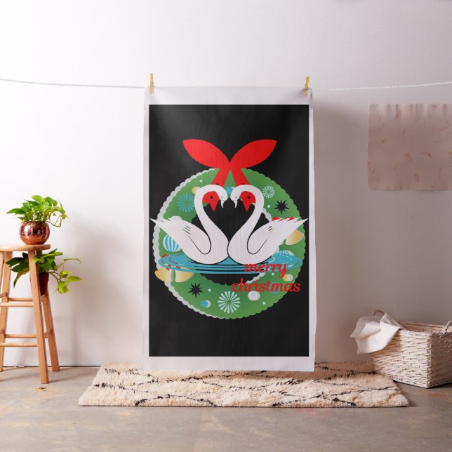 joyeux tissu de cygne de noël (In Situ)
