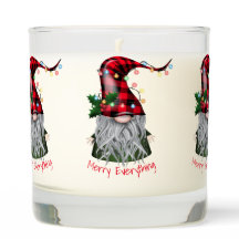 Joyeux tout Gnome Parfumé Bougie de pot