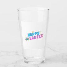 Joyeux Tumbler en verre de Pâques