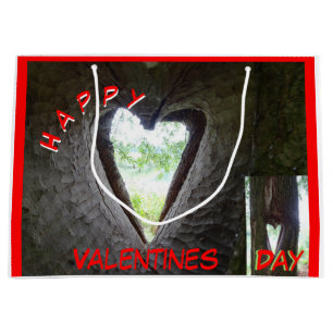 Joyeux Valentines Day Heart dans Sac Cadeau Arbre