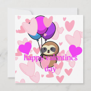 joyeux valentines jour carte paresse