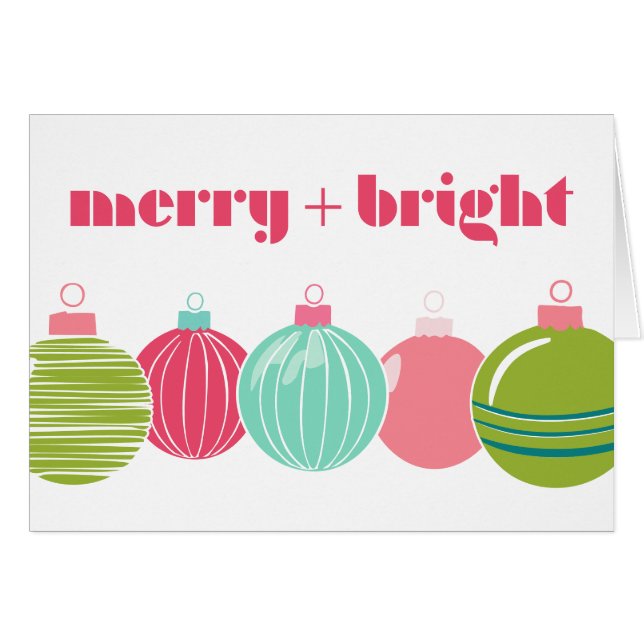 Joyeux Vibrant + Carte de Noël Lumineuse (Devant horizontal)