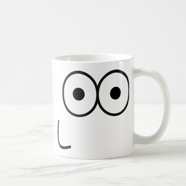 Joyeux yeux et bouche - Mug (Droite)