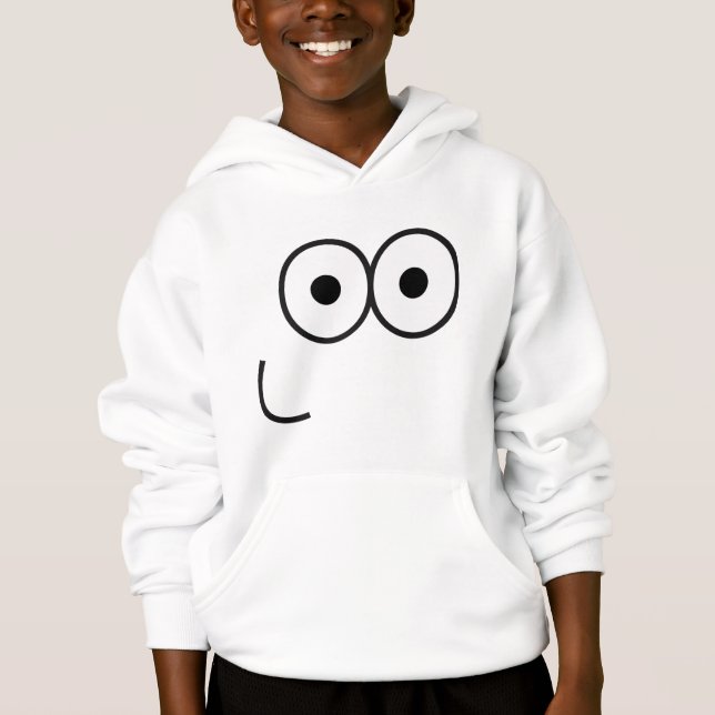Joyeux yeux et bouche - Sweat - shirt à capuche po (Devant)