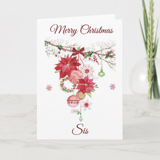 JOYEZ NOËL À **MA CARTE DE VACANCES SIS** (Devant)