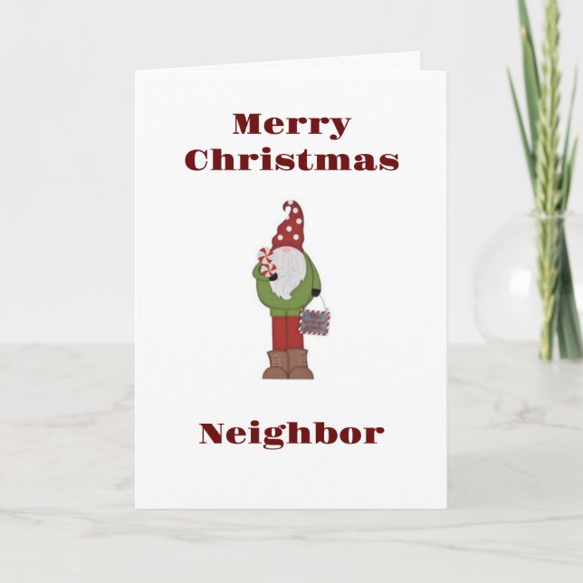 JOYEZ NOËL À **VOISINE** CARTE DE VACANCES (Devant)