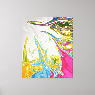 Joyful Abstract Painting   Best colourful fine art Canvas Print