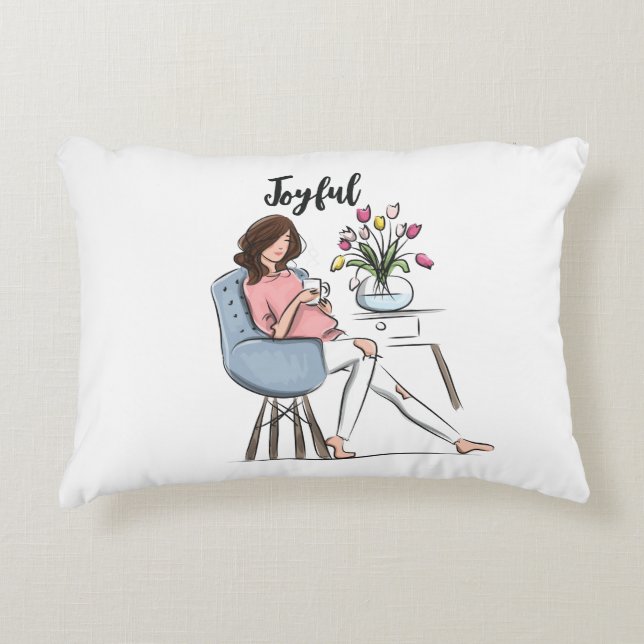 Joyful Accent Pillow (Front)
