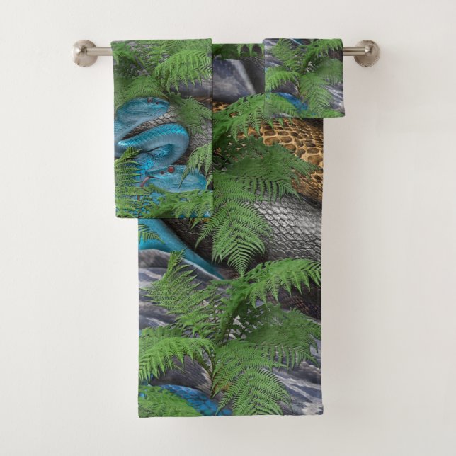 Joyful African Jungle Bath Towel Set (Insitu)