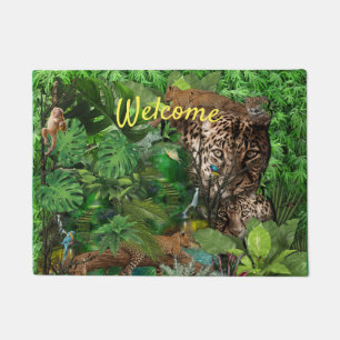 Joyful African Jungle Doormat