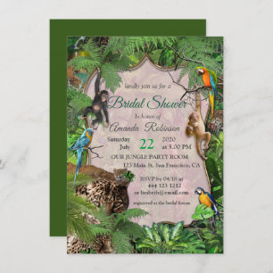 Joyful African Jungle Invitation