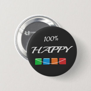 Joyful Badge of Happiness 2 Inch Round Button
