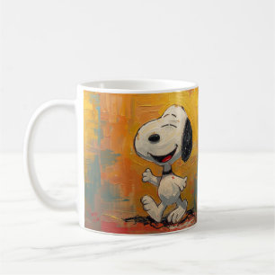 Joyful Beagle Dog Pop Art Painting Coffee Mug