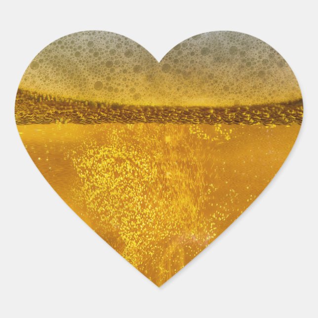 Joyful Beer Galaxy a Celestial Quenching Heart Sticker (Front)