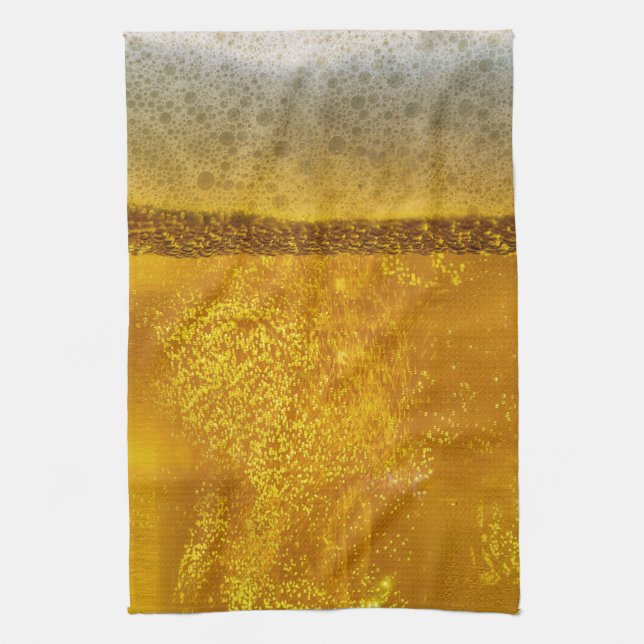 Joyful Beer Galaxy a Celestial Quenching Kitchen Towel (Vertical)