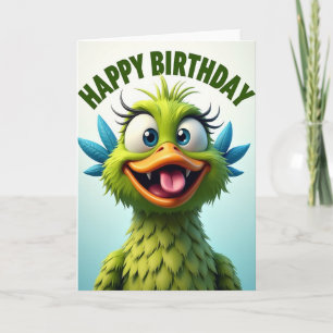 Joyful Bird Portrait Card