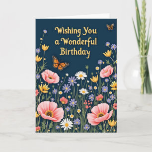 Joyful Birthday Butterfly Card