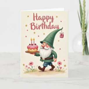 Joyful Birthday Cake Bearer Card