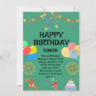 Joyful Birthday Celebration Invitation