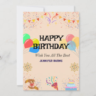 Joyful Birthday Celebration Invitation