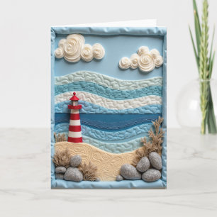 Joyful Birthday Coastal Art Card