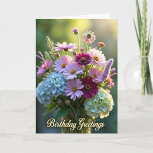 Joyful Birthday Daisy Bloom Card