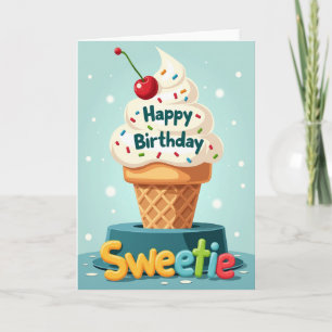 Joyful Birthday Dessert Card