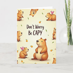 Joyful Birthday Furry Creature Card