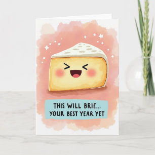 Joyful Birthday Grinning Cheese Card