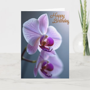 Joyful Birthday Lilac Petal Card