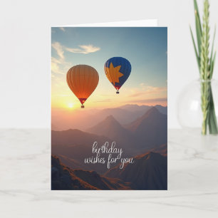 Joyful Birthday Orange Mountain Card