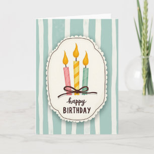 Joyful Birthday Plaque Card