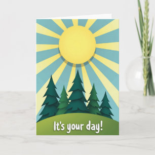 Joyful Birthday Sunny Hill Card