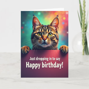 Joyful Birthday Tabby Card