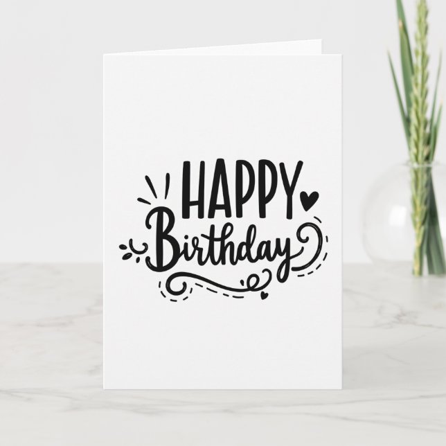 Joyful Birthday Type Card (Front)