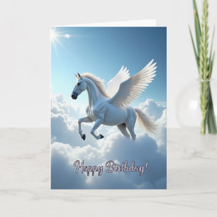 Joyful Birthday Winged Horse Card