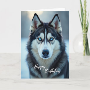 Joyful Birthday Wolf Animal Card