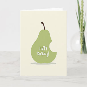 Joyful Bitten Fruit Card