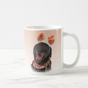 Joyful Black Labrador Retriever Dogs Mug