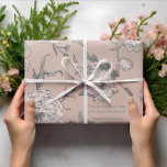 Joyful Blossoms - Shakespeare Wedding Wrapping Paper<br><div class="desc">Wrap your wedding gifts in the elegance of Shakespeare's blessing with our "Joyful Blossoms" wrapping paper. This trendy and modern design features a beautiful floral pattern with delicate pink roses, perfectly capturing the joy of a wedding celebration. Adorned with the heartfelt quote, "I wish you all the joy you can...</div>