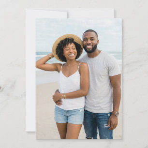 Joyful Blue Beach Photo Invitation