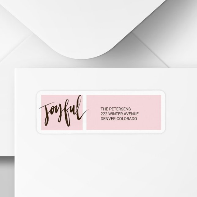 JOYFUL Brossé Typographie Script | Rose de Noël (Créateur téléchargé)