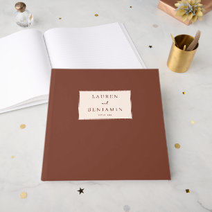 Joyful Brown Stars Guest Book
