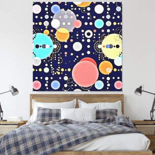 Joyful Bubble Universe Vision Canvas Print