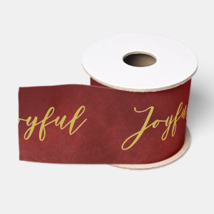 Joyful Burgundy Ribbon Grosgrain Ribbon