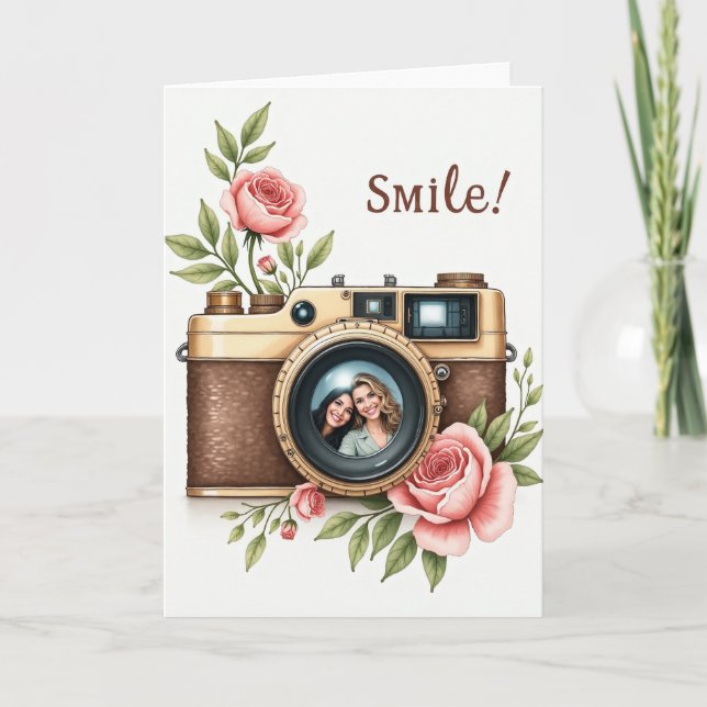 Joyful Camera Birthday Card (Front)