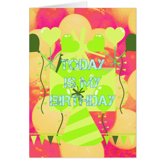 Joyful Celebration Design : Aujourd'hui est mon an (Devant)