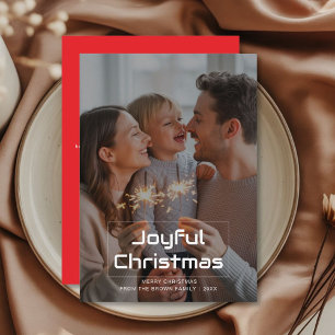 Joyful Christmas Fun Family Holiday Card